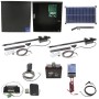 Nice Apollo Apollo 1600 Dual Arm Swing Gate Opener Package with 636 Control Board, 30W Solar Panel, and 35 Ah Battery