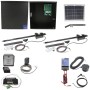 Nice Apollo 1600 Dual Arm Swing Gate Opener Complete Package with 636 Control Board and 10W Solar Panel