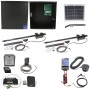 Nice Apollo 1600 Dual Arm Swing Gate Opener Complete Package with 636 Control Board and 10W Solar Panel