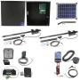Nice Apollo 1600 Dual Arm Swing Gate Opener Complete Package with 636 Control Board and 20W Solar Panel