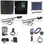 Nice Apollo 1600 Dual Arm Swing Gate Opener Complete Package with 636 Control Board and 20W Solar Panel