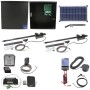 Nice Apollo 1600 Dual Arm Swing Gate Opener Complete Package with 636 Control Board and 30W Solar Panel