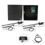Nice Apollo Customizable Dual Swing Gate Opener Solar Package with 636 Board