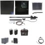 Nice Apollo 1051 Single Arm Swing Gate Opener Package with 1050 Control Board, 10 W Solar Panel, and 35Ah Battery