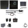 Nice Apollo 1051 Single Arm Swing Gate Opener Package with 1050 Control Board, 10 W Solar Panel, and 35Ah Battery