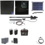 Nice Apollo 1051 Single Arm Swing Gate Opener Package with 1050 Control Board, 20 W Solar Panel, and 35Ah Battery