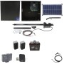 Nice Apollo 1051 Single Arm Swing Gate Opener Package with 1050 Control Board, 30 W Solar Panel, and 35Ah Battery