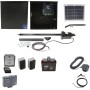 Nice Apollo 1051 Single Arm Swing Gate Opener Complete Package with 1050 Control Board, 10 W Solar Panel, and 35Ah Battery