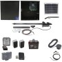 Nice Apollo 1051 Single Arm Swing Gate Opener Complete Package with 1050 Control Board, 10 W Solar Panel, and 35Ah Battery