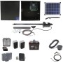 Nice Apollo 1051 Single Arm Swing Gate Opener Complete Package with 1050 Control Board, 20 W Solar Panel, and 35Ah Battery