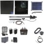 Nice Apollo 1501 Single Arm Swing Gate Opener Complete Package with 1050 Control Board, 20W Solar Panel, and 75 Ah Battery 
