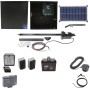Nice Apollo 1051 Single Arm Swing Gate Opener Complete Package with 1050 Control Board, 30 W Solar Panel, and 35Ah Battery