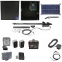 Nice Apollo 1051 Single Arm Swing Gate Opener Complete Package with 1050 Control Board, 30 W Solar Panel, and 35Ah Battery