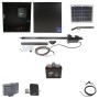 Nice Apollo 816 Linear Actuator Swing Gate Opener Package with 310 Control Board, 10W Solar Panel, and 35 Ah Battery