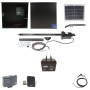 Nice Apollo 816 Linear Actuator Swing Gate Opener Package with 310 Control Board, 10W Solar Panel, and 75 Ah Battery
