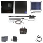 Nice Apollo 816 Linear Actuator Swing Gate Opener Package with 310 Control Board, 20W Solar Panel, and 75 Ah Battery