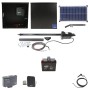 Nice Apollo 816 Linear Actuator Swing Gate Opener Package with 310 Control Board, 30W Solar Panel, and 35 Ah Battery