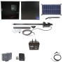 Nice Apollo 816 Linear Actuator Swing Gate Opener Package with 310 Control Board, 30W Solar Panel, and 75 Ah Battery