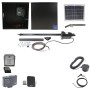 Nice Apollo 816 Linear Actuator Swing Gate Opener Complete Package with 310 Control Board and 10W Solar Panel 