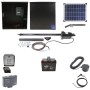 Nice Apollo 816 Linear Actuator Swing Gate Opener Complete Package with 310 Control Board, 20W Solar Panel, and 35 Ah Battery