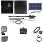 Nice Apollo 816 Linear Actuator Swing Gate Opener Complete Package with 310 Control Board, 30W Solar Panel, and 35 Ah Battery