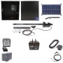 Nice Apollo 816 Linear Actuator Swing Gate Opener Complete Package with 310 Control Board, 30W Solar Panel, and 75 Ah Battery
