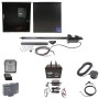 Nice Apollo 816 Linear Actuator Swing Gate Opener Complete Package with 310 Control Board and 75 Ah Battery
