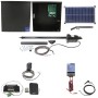 Nice Apollo 1500 Single Arm Swing Gate Opener Package with 636 Control Board and 30W Solar Panel