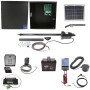 Nice Apollo Apollo 1500 Single Arm Swing Gate Opener Complete Package Kit with 636 Control Board, 10W Solar Panel, and 35 Ah Battery