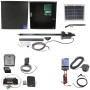 Nice Apollo 1500 Single Arm Swing Gate Opener Complete Package with 636 Control Board and 10W Solar Panel
