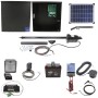 Nice Apollo Apollo 1500 Single Arm Swing Gate Opener Complete Package with 636 Control Board, 20W Solar Panel, and 35 Ah Battery