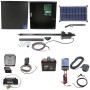 Nice Apollo Apollo 1500 Single Arm Swing Gate Opener Complete Package with 636 Control Board, 30W Solar Panel, and 35 Ah Battery