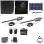 Nice Apollo Titan 12L1 Dual Swing Gate Opener Complete Package with 1050 Control Board, 30W Solar Panel, and 35 Ah Battery