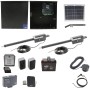 Nice Apollo Titan 12L1 Dual  Swing Gate Opener Complete Package with 1050 Control Board, 10W Solar Panel, and 35 Ah Battery