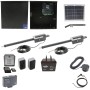 Nice Apollo Titan 12L1 Dual Swing Gate Opener Complete Package with 1050 Control Board, 10W Solar Panel, and 75 Ah Battery