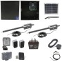 Nice Apollo Titan 12L1 Dual Swing Gate Opener Complete Package with 1050 Control Board, 10W Solar Panel, and 75 Ah Battery