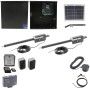 Nice Apollo Titan 12L1 Dual Swing Gate Opener Complete Package with 1050 Control Board and 10W Solar Panel