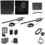Nice Apollo Titan 12L1 Dual Swing Gate Opener Complete Package with 1050 Control Board and 10W Solar Panel