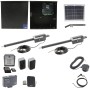 Nice Apollo Titan 12L1 Dual Swing Gate Opener Complete Package with 1050 Control Board and 10W Solar Panel