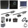 Nice Apollo Titan 12L1 Dual Swing Gate Opener Complete Package with 1050 Control Board, 20W Solar Panel, and 35 Ah Battery