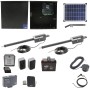 Nice Apollo Titan 12L1 Dual Swing Gate Opener Complete Package with 1050 Control Board, 20W Solar Panel, and 35 Ah Battery