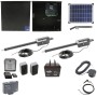 Nice Apollo Titan 12L1 Dual Swing Gate Opener Complete Package with 1050 Control Board, 20W Solar Panel, and 75 Ah Battery