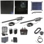 Nice Apollo Titan 12L1 Dual Swing Gate Opener Complete Package with 1050 Control Board, 20W Solar Panel, and 75 Ah Battery