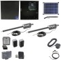 Nice Apollo Titan 12L1 Dual Swing Gate Opener Complete Package with 1050 Control Board and 20W Solar Panel