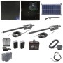 Nice Apollo Titan 12L1 Dual Swing Gate Opener Complete Package with 1050 Control Board, 30W Solar Panel, and 35 Ah Battery