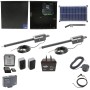 Nice Apollo Titan 12L1 Dual Swing Gate Opener Complete Package with 1050 Control Board, 30W Solar Panel, and 75 Ah Battery