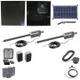 Nice Apollo Titan 12L1 Dual Swing Gate Opener Complete Package with 1050 Control Board and 30W Solar Panel