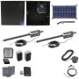 Nice Apollo Titan 12L1 Dual Swing Gate Opener Complete Package with 1050 Control Board and 30W Solar Panel