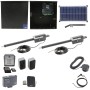 Nice Apollo Titan 12L1 Dual Swing Gate Opener Complete Package with 1050 Control Board and 30W Solar Panel