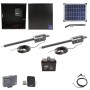 Nice Apollo Titan 310 Dual Arm Swing Gate Opener Package with 310 Control Board, 20W Solar Panel, and 35 Ah Battery